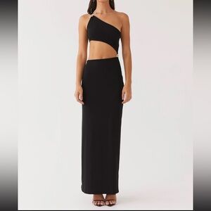 Peppermayo - On the Moon Maxi Dress in Black